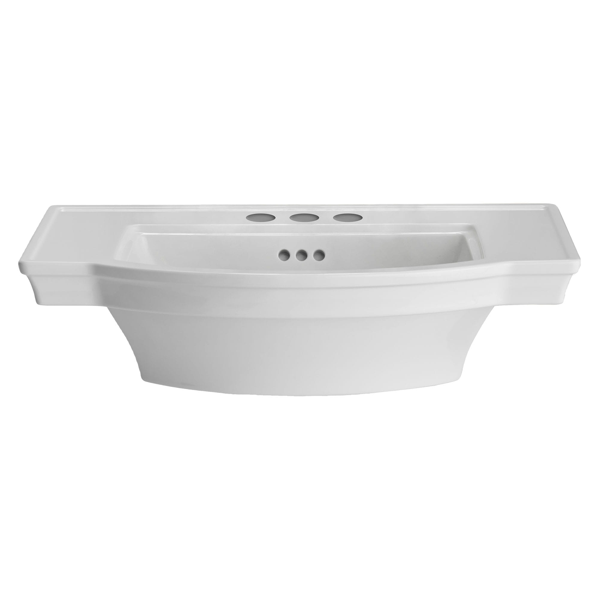 Estate 4 Inch Centerset Pedestal Sink Top WHITE